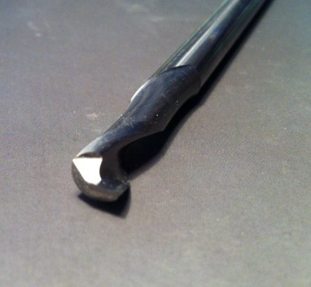 one flute end mill  ball nose